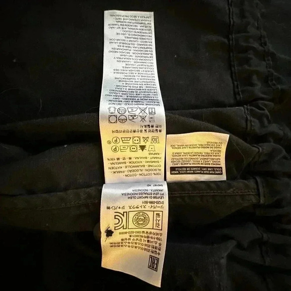 Levi Strauss Jean jacket women's size small black with pockets and high collar - Picture 16 of 16